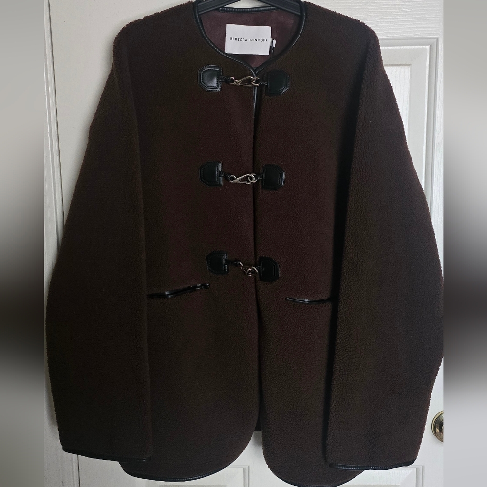 Rebecca Minkoff Dark Brown Teddy Jacket
